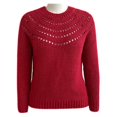 thumbnail image 1 of Suéter George Talla G de Chenille Cuello Collar Rojo, 1 of 4
