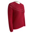 thumbnail image 3 of Suéter George Talla G de Chenille Cuello Collar Rojo, 3 of 4