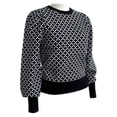 thumbnail image 3 of Suéter George Talla G Manga Larga Animal Print Blanco con Negro, 3 of 4