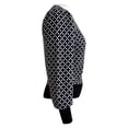 thumbnail image 4 of Suéter George Talla G Manga Larga Animal Print Blanco con Negro, 4 of 4