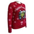 thumbnail image 3 of Ugly Suéter Grinch Talla M Grinch Mode On con Bordados Navideños Rojo, 3 of 4