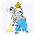 thumbnail image 4 of Playera Simpson Talla CH Homero Calavera Blanco, 4 of 4