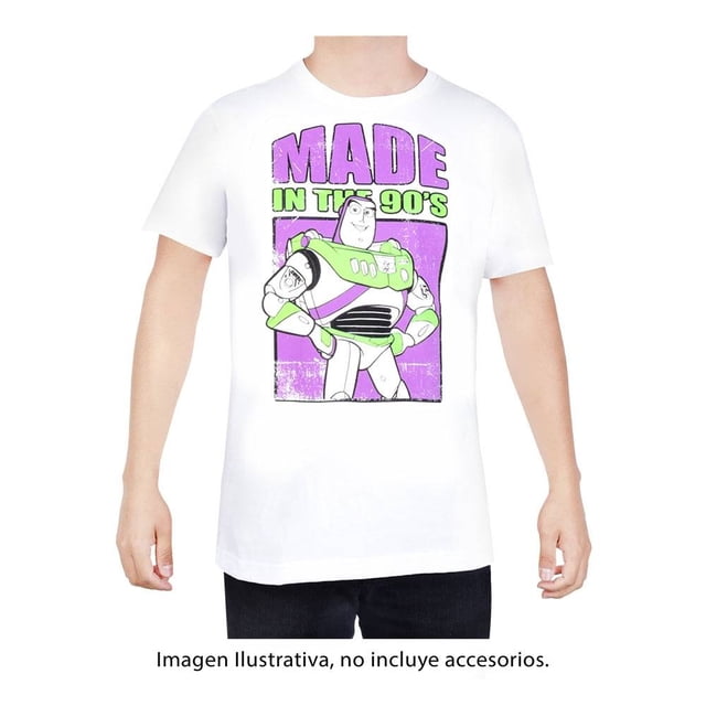 Playera Toy Story Talla G Buzz Lightyear Blanco