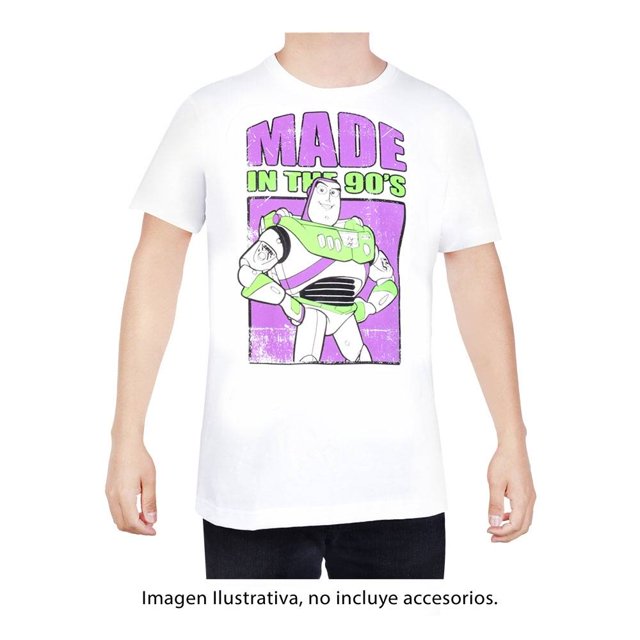 Playera Toy Story Talla EG Buzz Lightyear Blanco