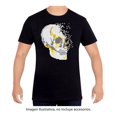 thumbnail image 1 of Playera George Talla G Manga Corta con Calavera en Pecho Negro, 1 of 2