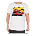 thumbnail image 1 of Playera Cars Talla 8 Manga Corta Rayo McQueen Número 95 Blanco, 1 of 3