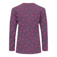 thumbnail image 2 of Playera George Talla 4 Manga Larga Estampado Corazones con Lentejuela Morado, 2 of 3