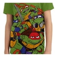 thumbnail image 3 of Playera Tortugas Ninja Talla 8 Manga Corta Con Estampado de Todos Verde, 3 of 3