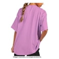thumbnail image 2 of Playera Disney para Mujer, Manga Corta Stitch y Angel Oversize Rosa Talla G, 2 of 4
