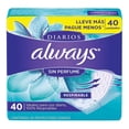 thumbnail image 2 of Protectores diarios Always Diarios sin perfume respirable 40 pzas, 2 of 4