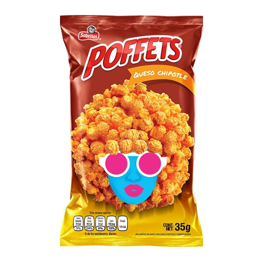 Palomitas de maíz Poffets queso chipotle 35 g | Walmart en línea
