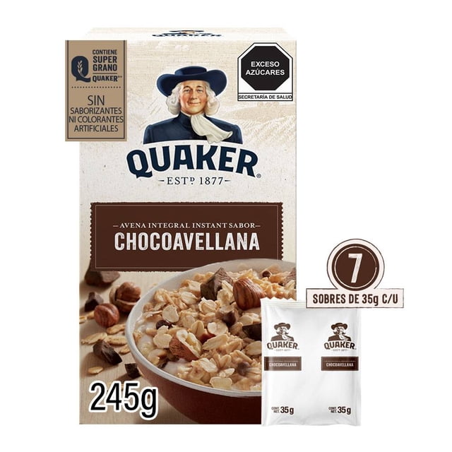 Avena integral Quaker instant chocoavellana 245 g