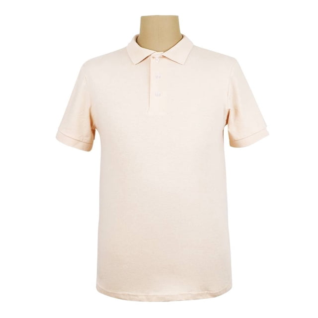Playera Polo George Talla M Manga Corta Lisa Beige