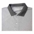 thumbnail image 2 of Playera Polo George Talla G Manga Corta con Rayas Gris, 2 of 3