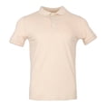 thumbnail image 1 of Playera Polo George Talla G Manga Corta Lisa Cuello de 3 Botones Beige, 1 of 4