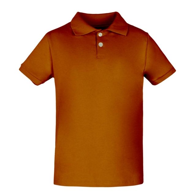 Playera Polo George Talla 6 Manga Corta Lisa Café