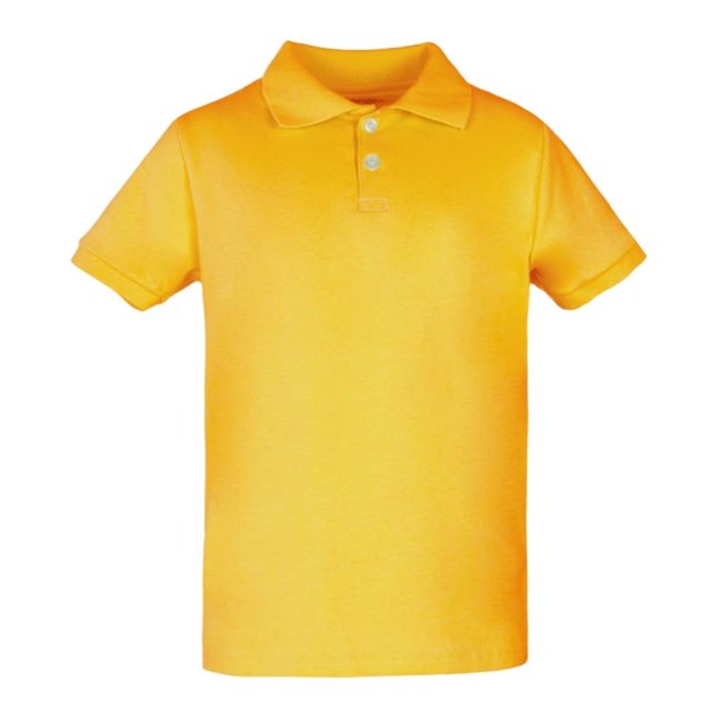 Playera Polo George Talla 6 Manga Corta Lisa Amarillo Mostaza