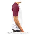 thumbnail image 3 of Playera George Talla EG Manga Corta Lisa Tipo Ranglan Blanco con Vino, 3 of 3