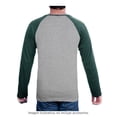 thumbnail image 2 of Playera George Talla CH Manga Larga Tipo Ranglan Gris Jaspe con Verde, 2 of 4
