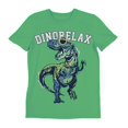 thumbnail image 2 of Conjunto George Talla 4 Playera Manga Corta Diseño T-Rex Verde y Short Azul Marino, 2 of 4