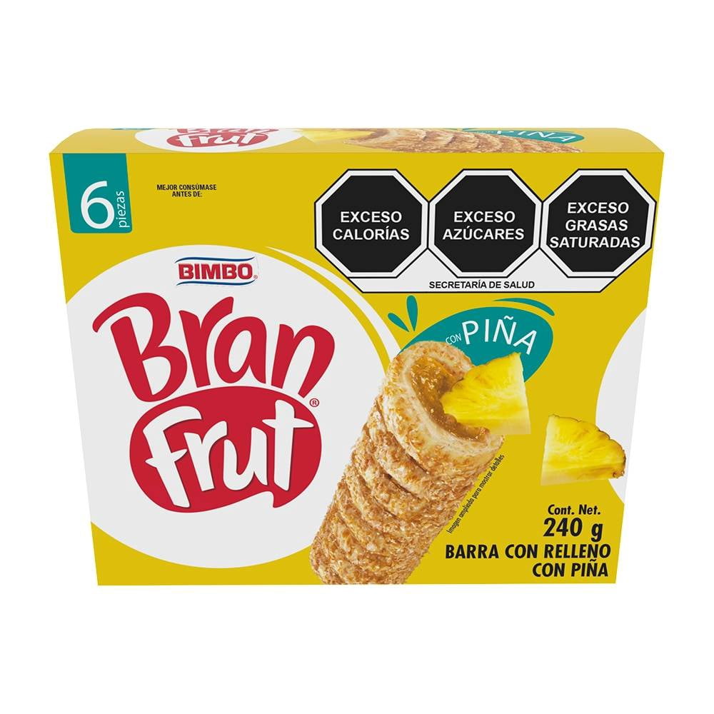 Barras Bimbo Bran Frut rellenas de piña 6 pzas | Walmart en línea