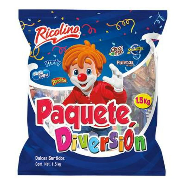 Surtido de dulces Ricolino paquete diversión 1.5 kg | Bodega Aurrera en ...