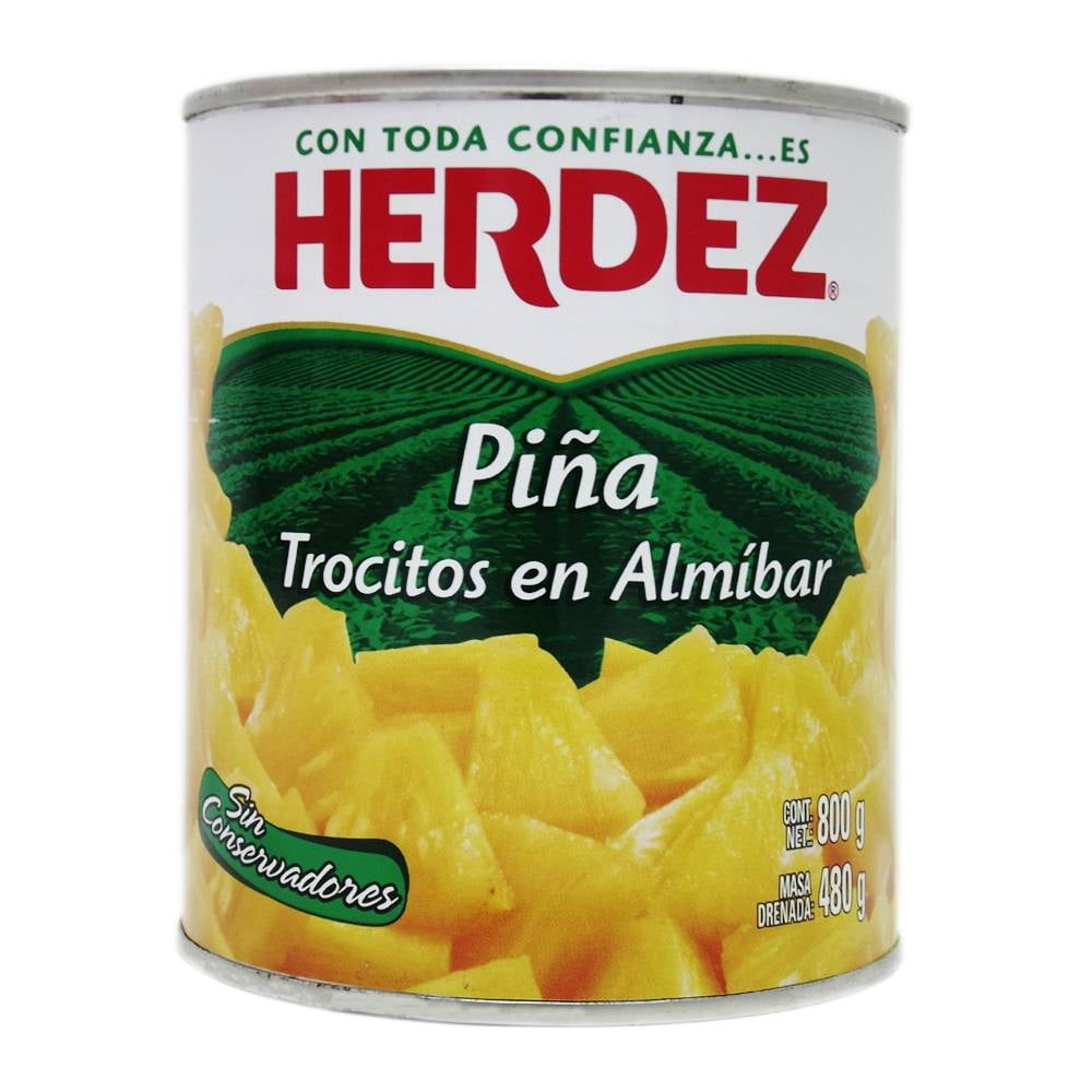 Piña en almíbar Herdez en trocitos 800 g | Walmart en línea