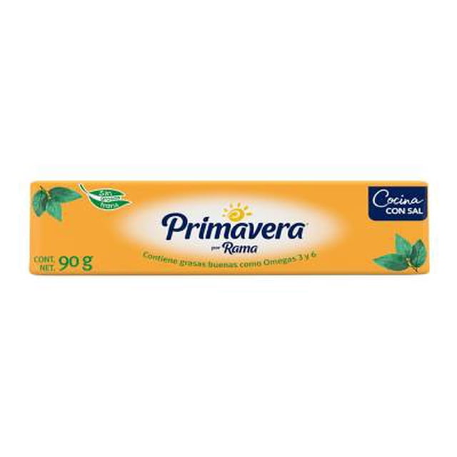 Margarina con sal Primavera Chantilly Cocina con sal en barra 90 g
