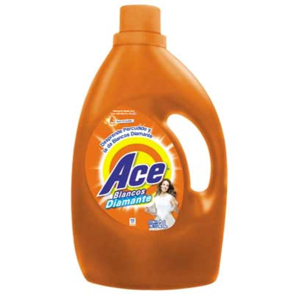 Detergente líquido Ace Blancos Diamante para ropa blanca y de color 2 l ...