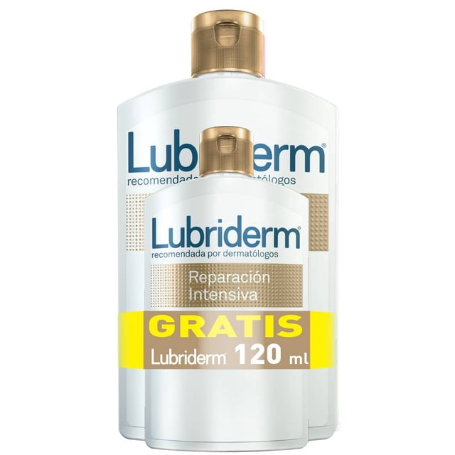 Crema corporal Lubriderm reparación intensiva 400 ml de regalo una de 120 ml