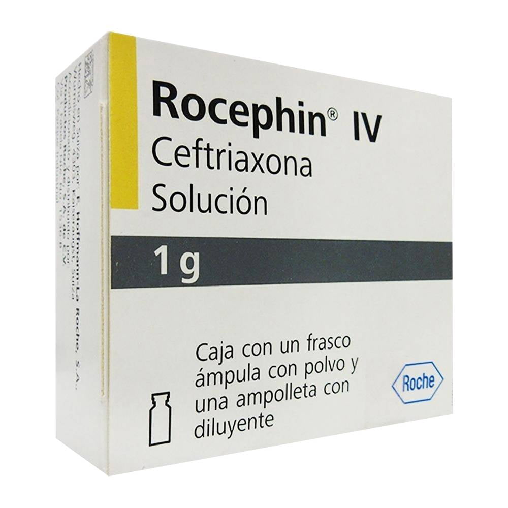 Rocephin IV 1 g solución inyectable 10 ml | Walmart en línea