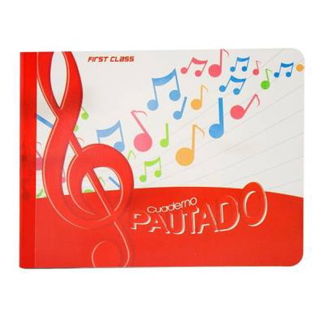 Cuaderno italiano First Class pautado de raya para música 50 hojas 1 pza