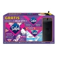 thumbnail image 1 of Toallas femeninas Saba Buenas Noches nocturna 32 pzas + protectores diarios 50 pzas +  1 vaso Hello Kitty, 1 of 2
