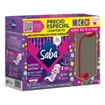thumbnail image 2 of Toalla femenina Saba Buenas Noches nocturna extra larga con alas 32 pzas + 1 lamparita, 2 of 4