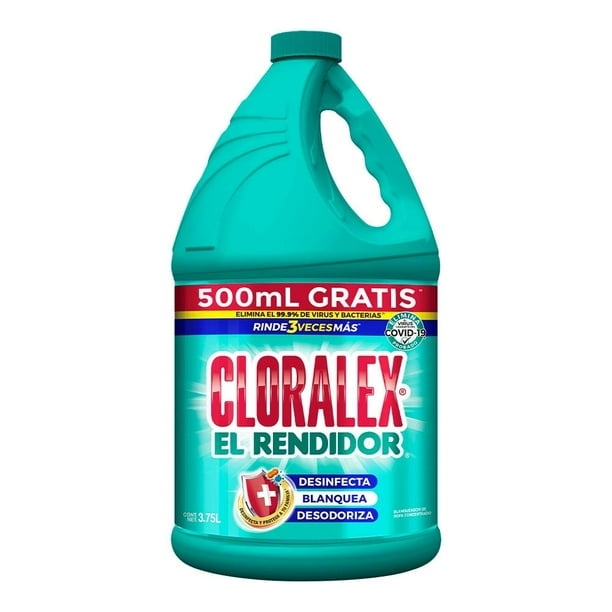 Clortex Blanqueador Cloralex el rendidor concentrado 3.75 l | Walmart en línea