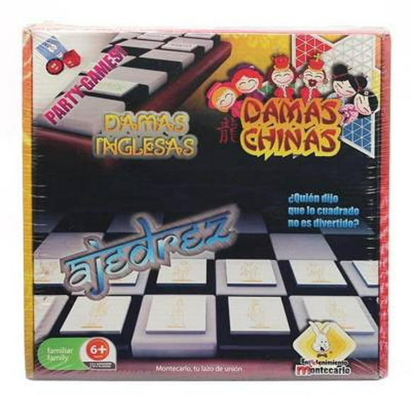 Juego de Mesa Montecarlo Damas Chinas y Ajedréz