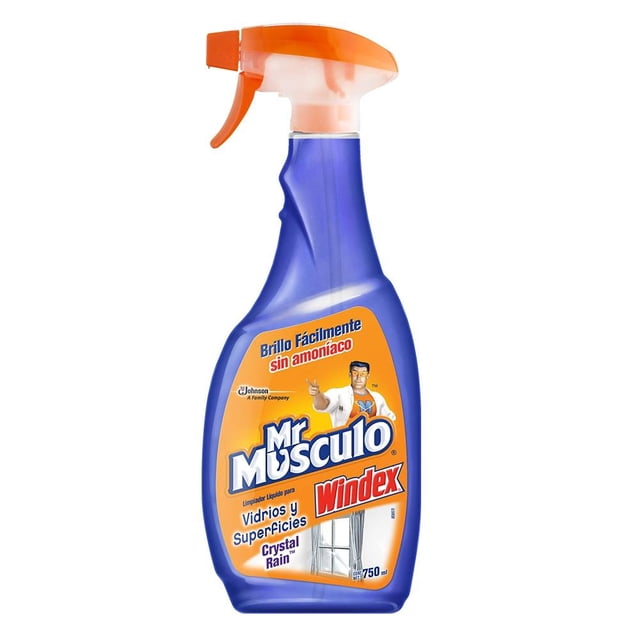 Limpiador líquido Mr Músculo Windex crystal rain para vidrios y superfices 750 ml