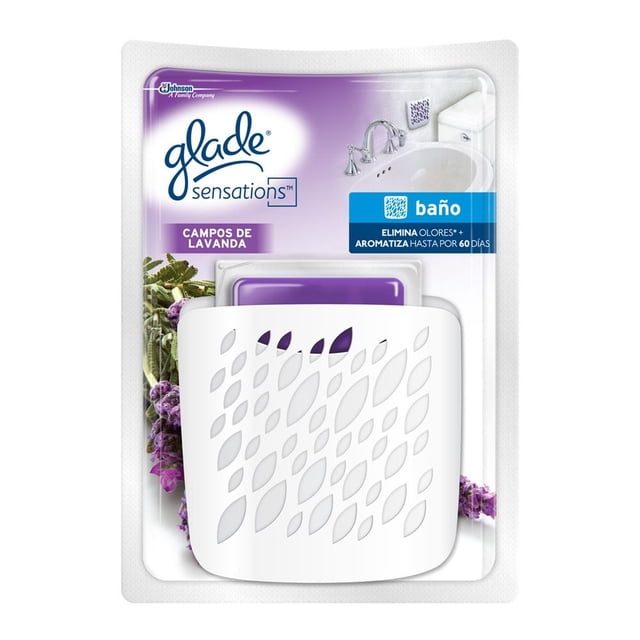Aromatizante ambiental Glade Sensations baño campos de lavanda en gel 2 pzas