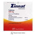 thumbnail image 1 of Zinnat Cefuroxima 500 mg 10 tabletas, 1 of 2