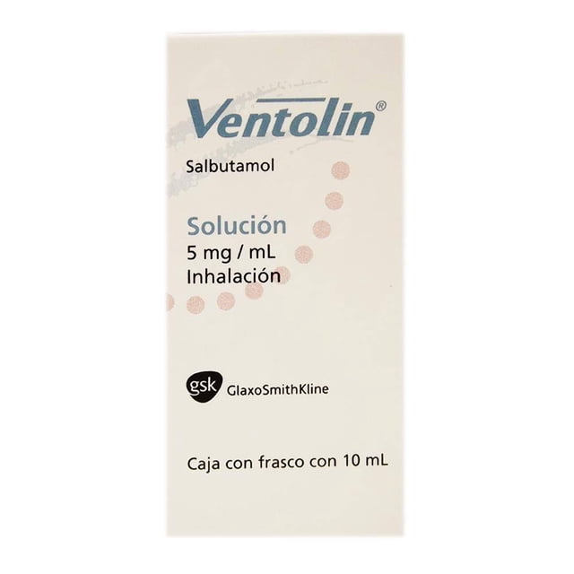 Ventolin solución para inhalación 10 ml