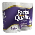 thumbnail image 2 of Papel higiénico Facial Quality 4 rollos con 350 hojas dobles c/u, 2 of 3