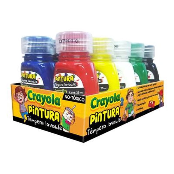 Pack de pinturas Crayola témpera lavable 10 pzas