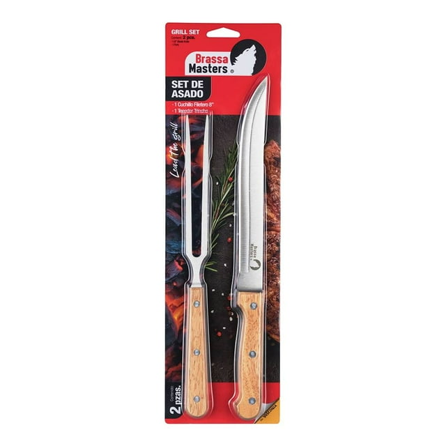 Juego de Cuchillo Brassa Masters Acero Inoxidable Café
