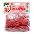 thumbnail image 1 of Globos Payaso Corazón Color Rojo Cereza 50 pzas, 1 of 4