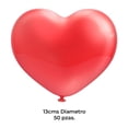 thumbnail image 3 of Globos Payaso Corazón Color Rojo Cereza 50 pzas, 3 of 4