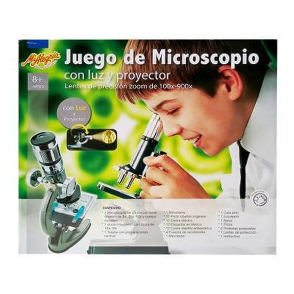 Juego de Microscopio Mi Alegría con Luz y Proyector
