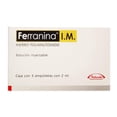 thumbnail image 1 of Ferranina I.M. solución inyectable 3 pzas de 2 ml c/u, 1 of 1