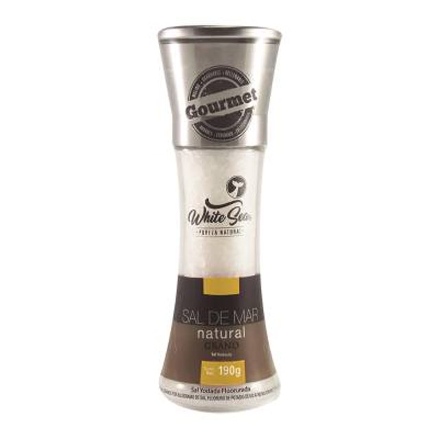 Sal de mar White Sea natural en grano gourmet 190 g