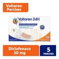 thumbnail image 1 of Analgesico antiinflamatorio Voltaren 24 H 14 x 10 cm 5 parches 15 mg, 1 of 4