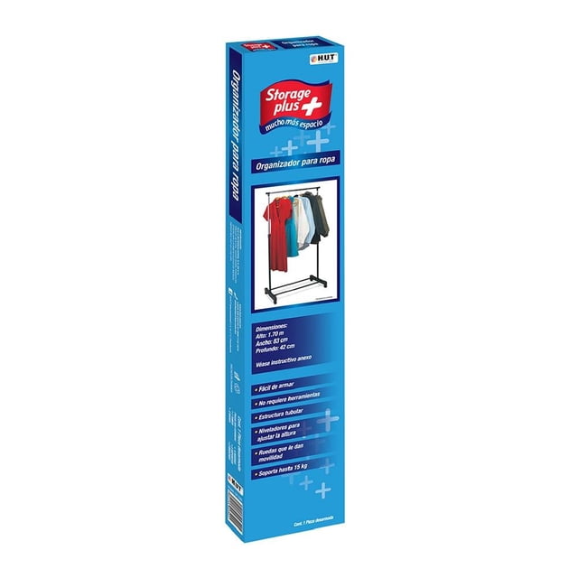 Rack Storage Plus para Ropa Negro